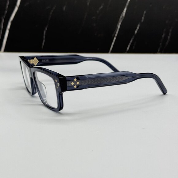 NEW CD DIAMONDO S3I 3000 DIOR SQUARE BLUE GREY EYEGLASSES DIOR - Picture 3 of 9